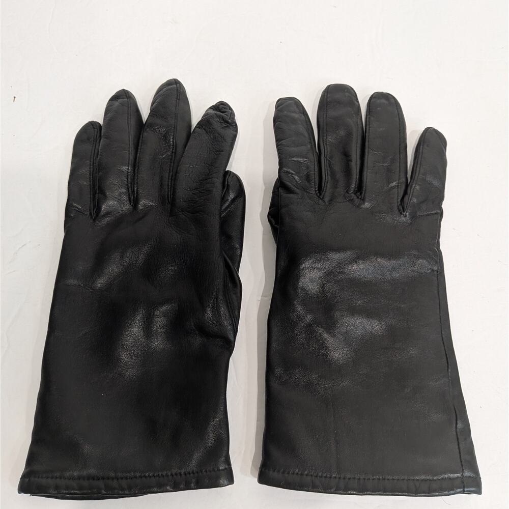Leather Gloves Unbranded Women's Smooth Lined Black Large